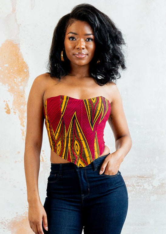 African Print Corset Top for Women, Ankara Corset Top for Women,corset Tops  for Summer, Ankara Corset Tops for the Holidays -  Canada