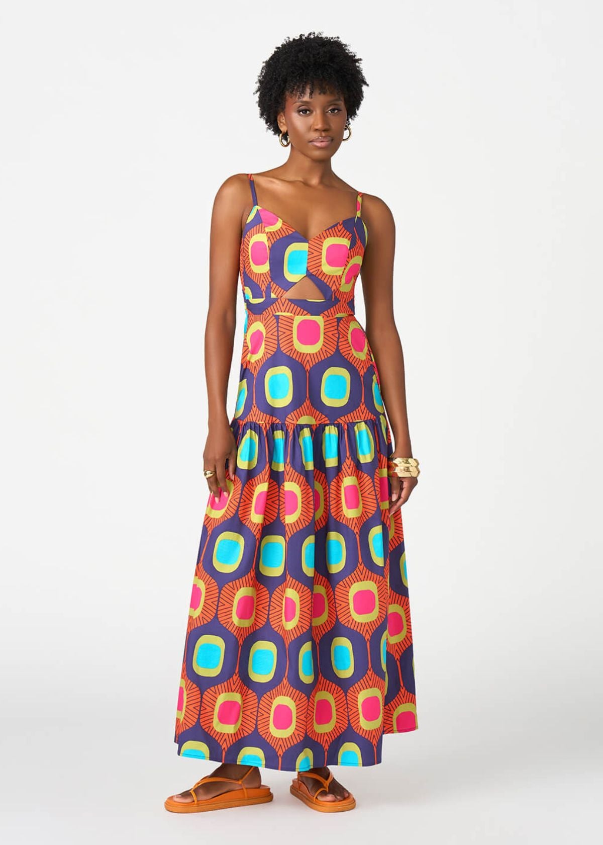 orange and navy dress Kenyatta Women's African Print Maxi (Orange Mod) Size:Kid S(3-4Y) 2024 Lilac Homecoming Dresses Pattern Placement Will Vary shaker