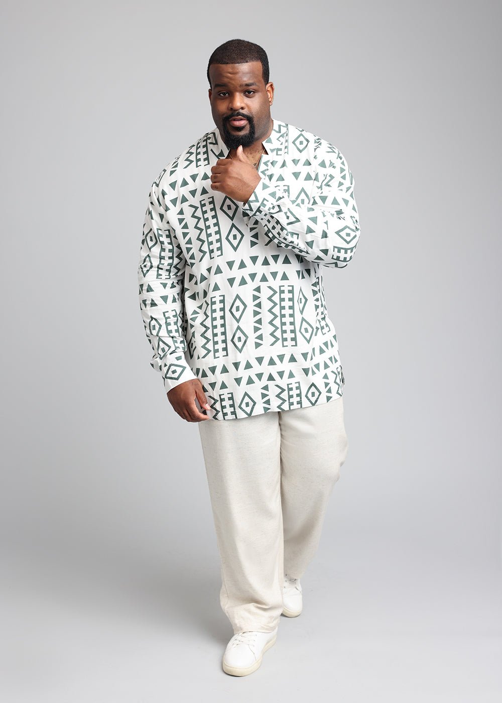 Asan Men's Linen Blend Pants (Sand) - D'IYANU