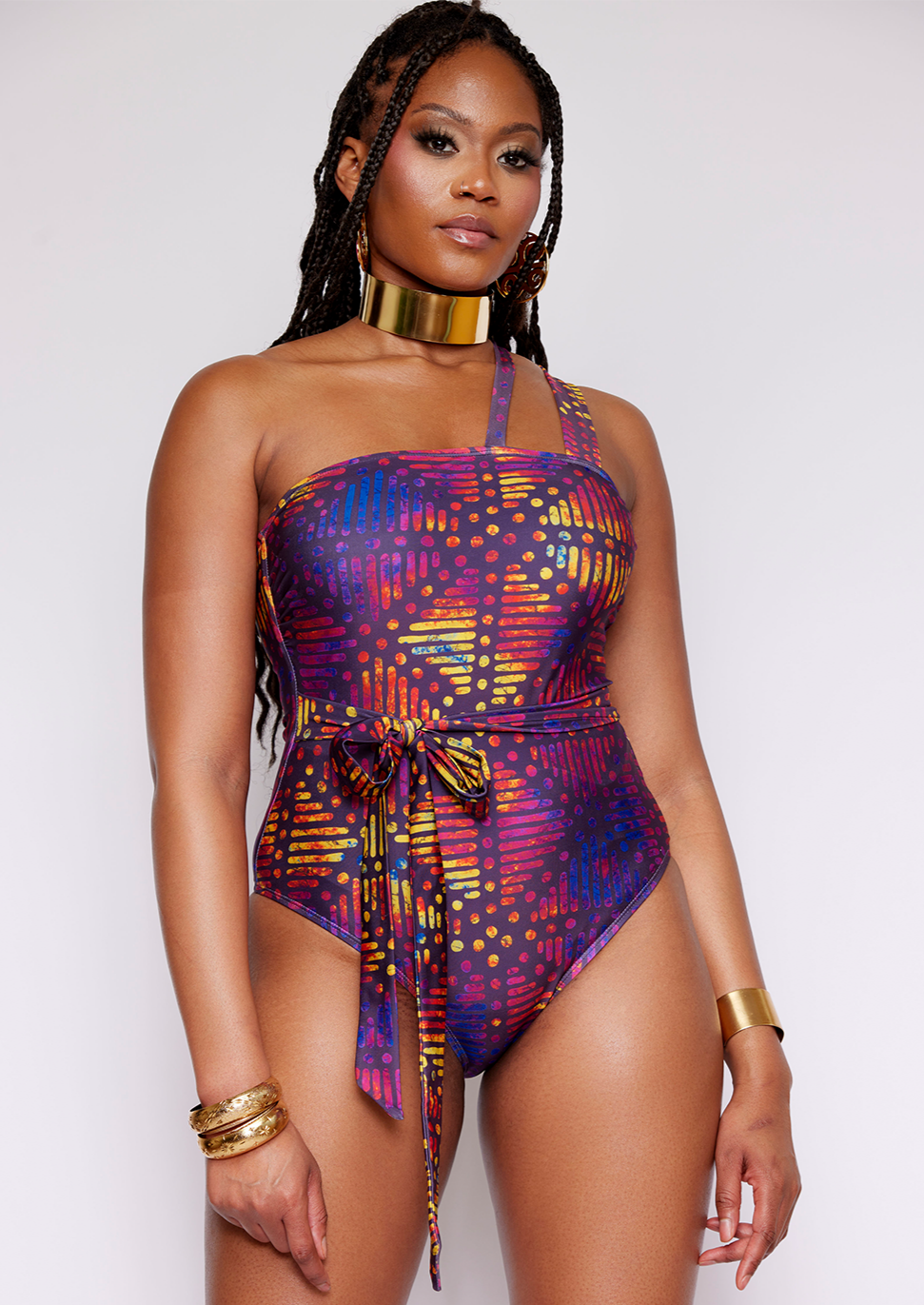 Adowa Women's African Print (Sunset Adire) - Clearance – D'IYANU