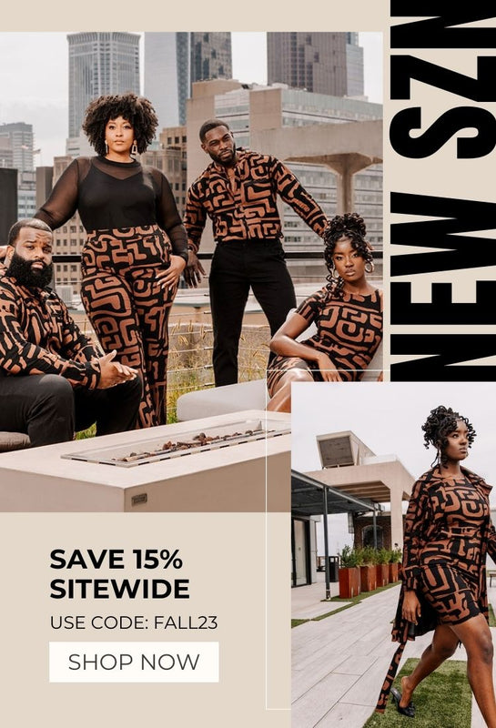 Shop the new fall collection of modern African-inspired prints and save 15% sitewide with code Fall23.