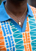 Alabi Unisex Gold Pendant Necklace (Gold)