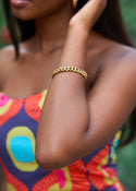 Aaliyah Womens Chain Bracelet (Gold)