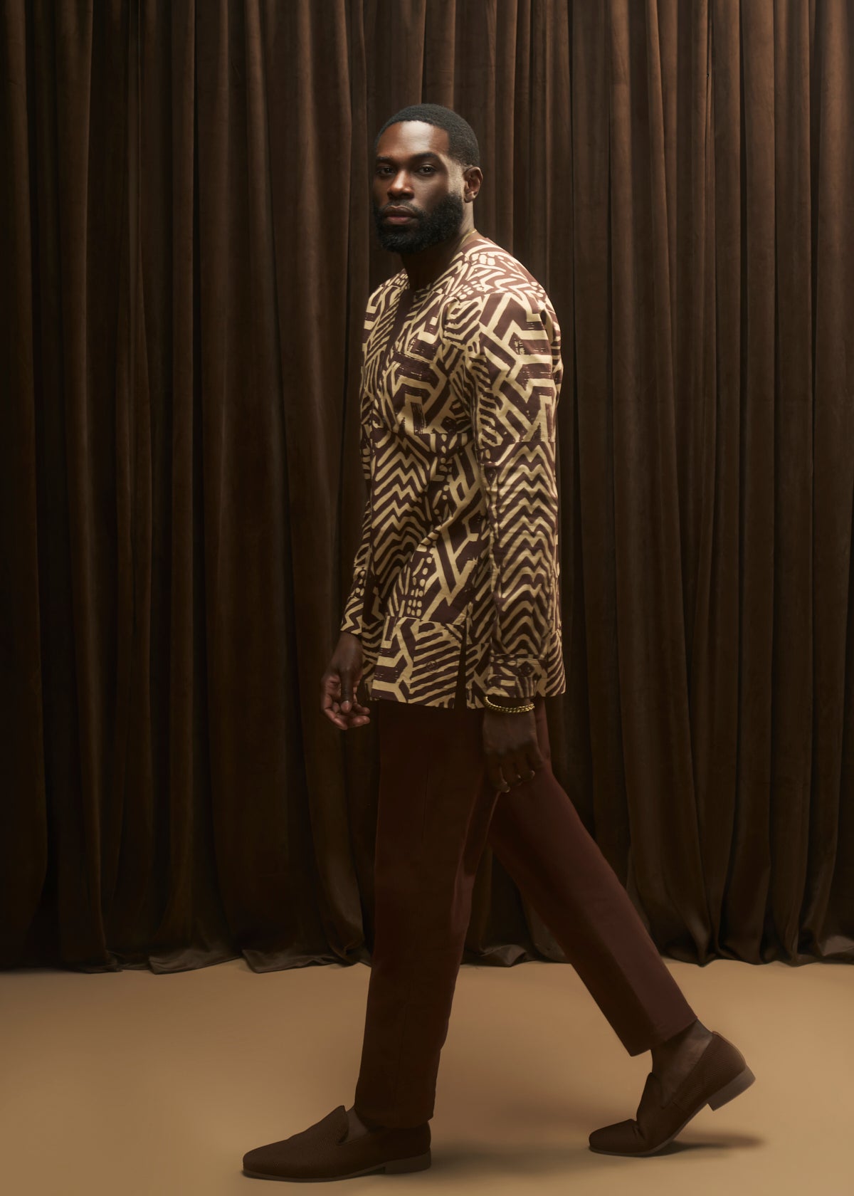 Tumaini Men's Pants (Brown) - D'IYANU