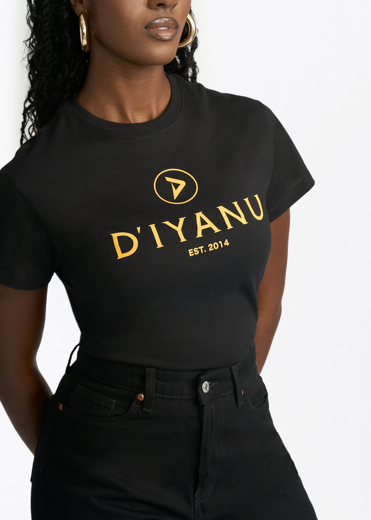 D'IYANU Brand Tee (BLACK) - D'IYANU