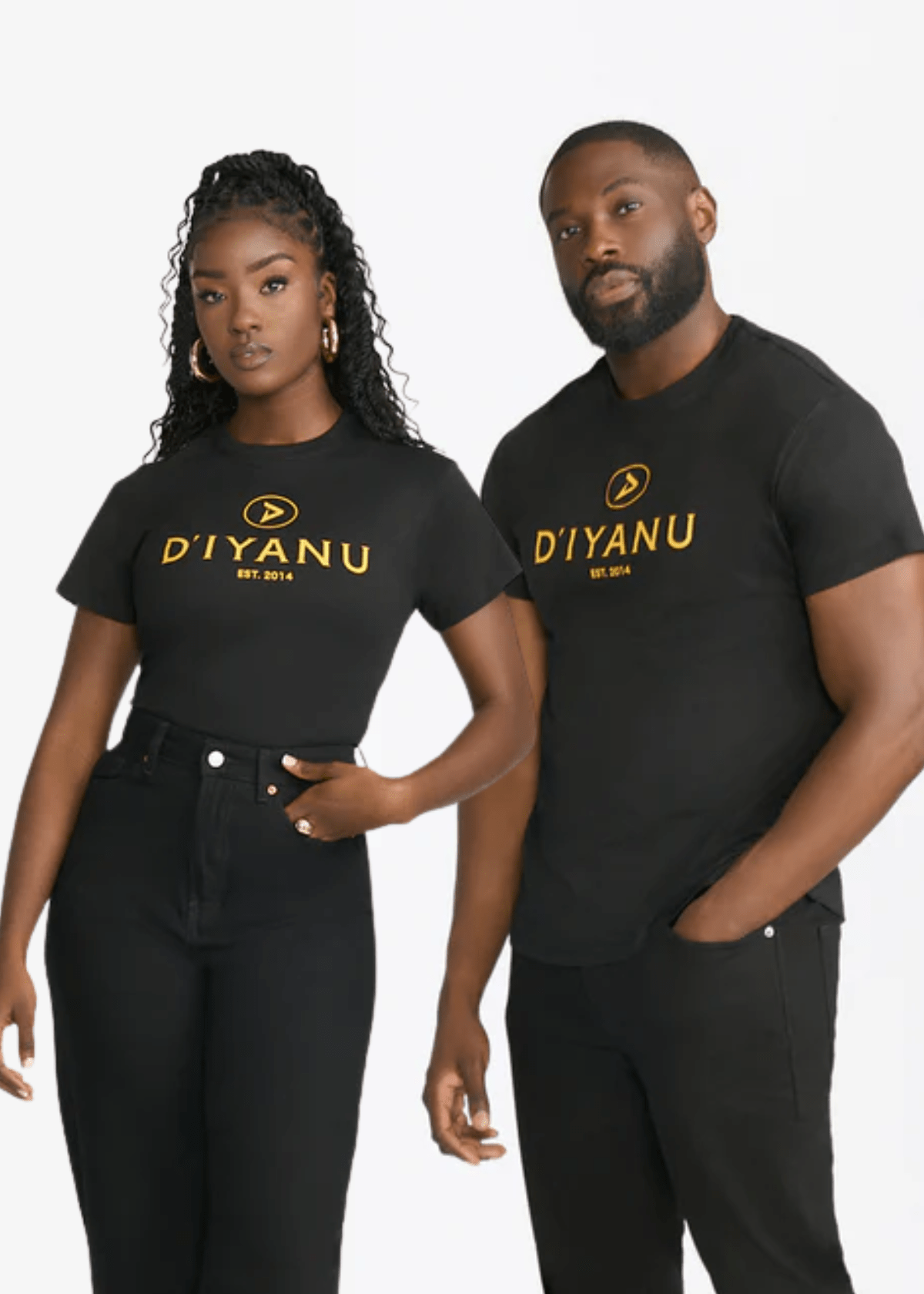 D'IYANU Brand Tee (BLACK) - D'IYANU