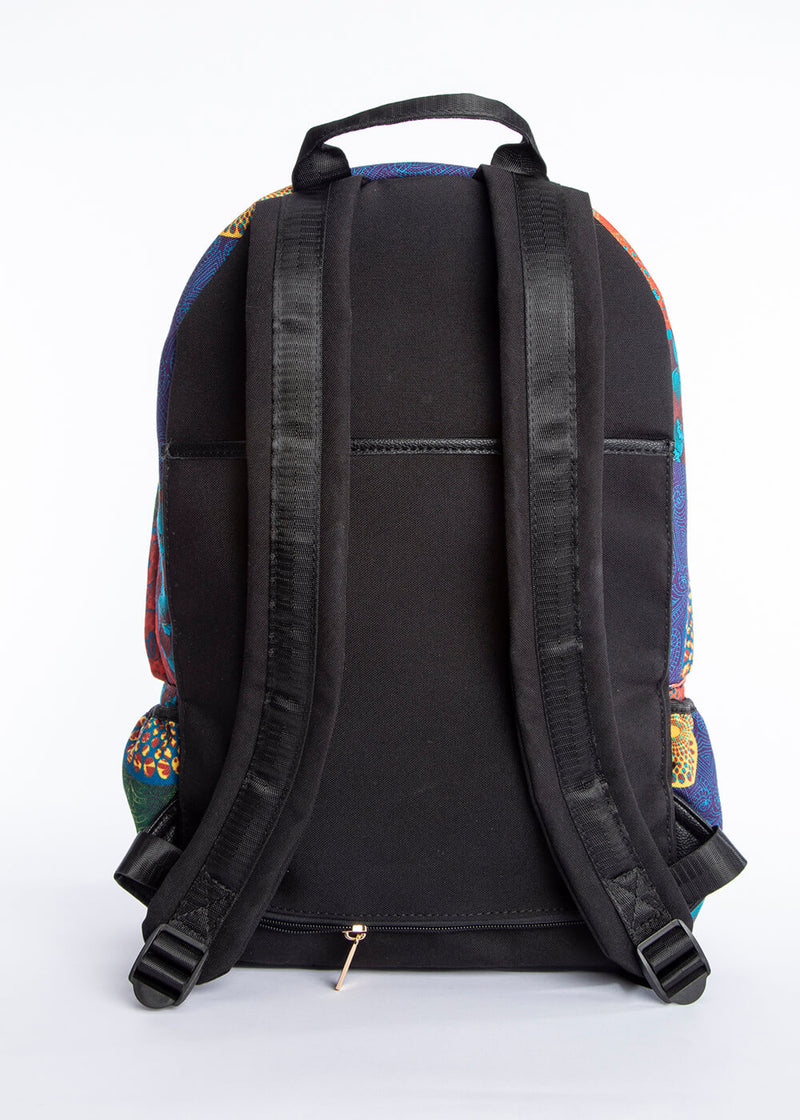 Dembe Unisex African Print Back Pack (New Harvest Multipattern)