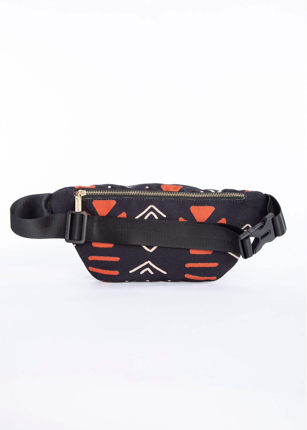 Naji African Print Unisex Fanny Pack (Natural Mudcloth)