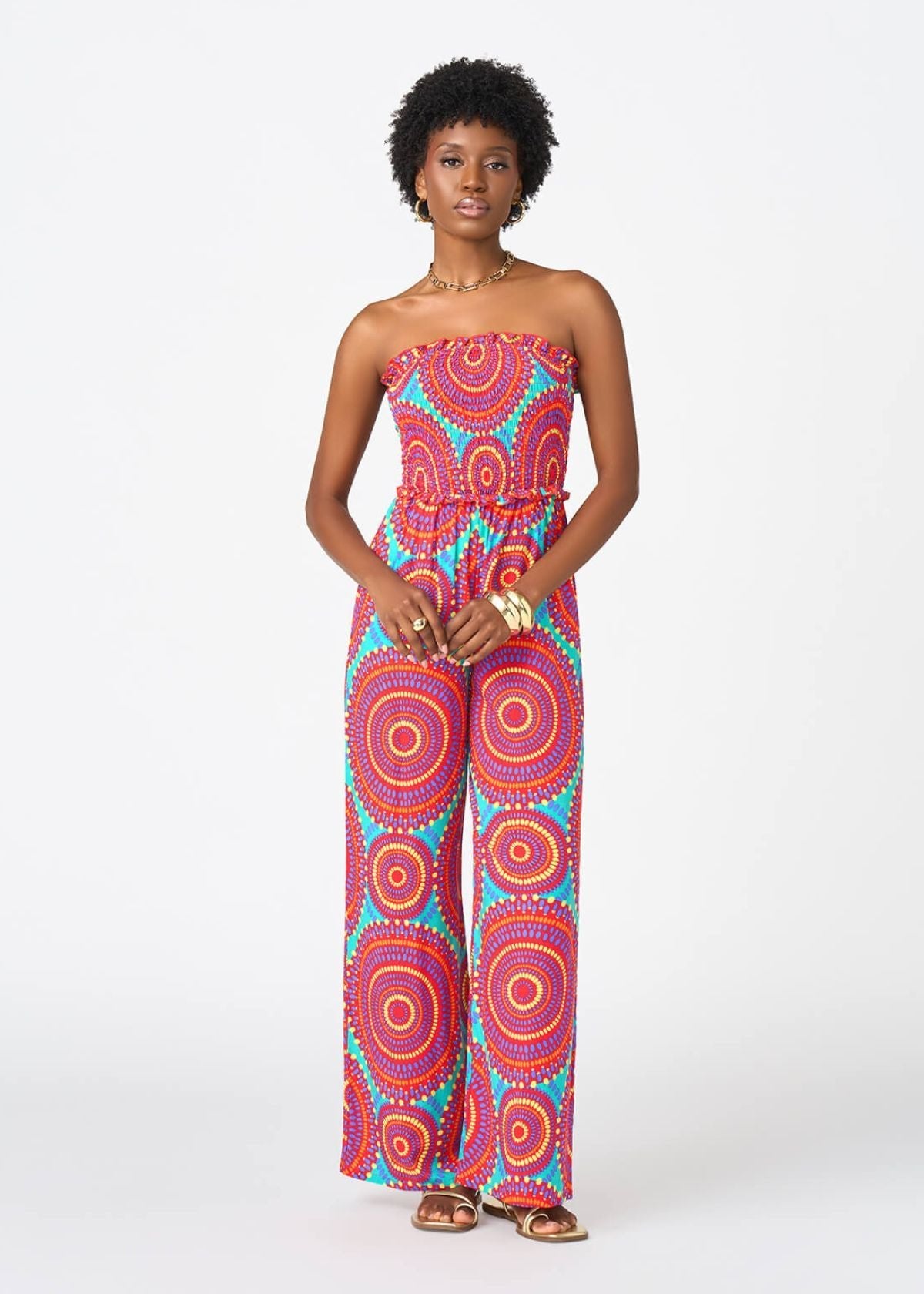 Hadija African Print Jumpsuit