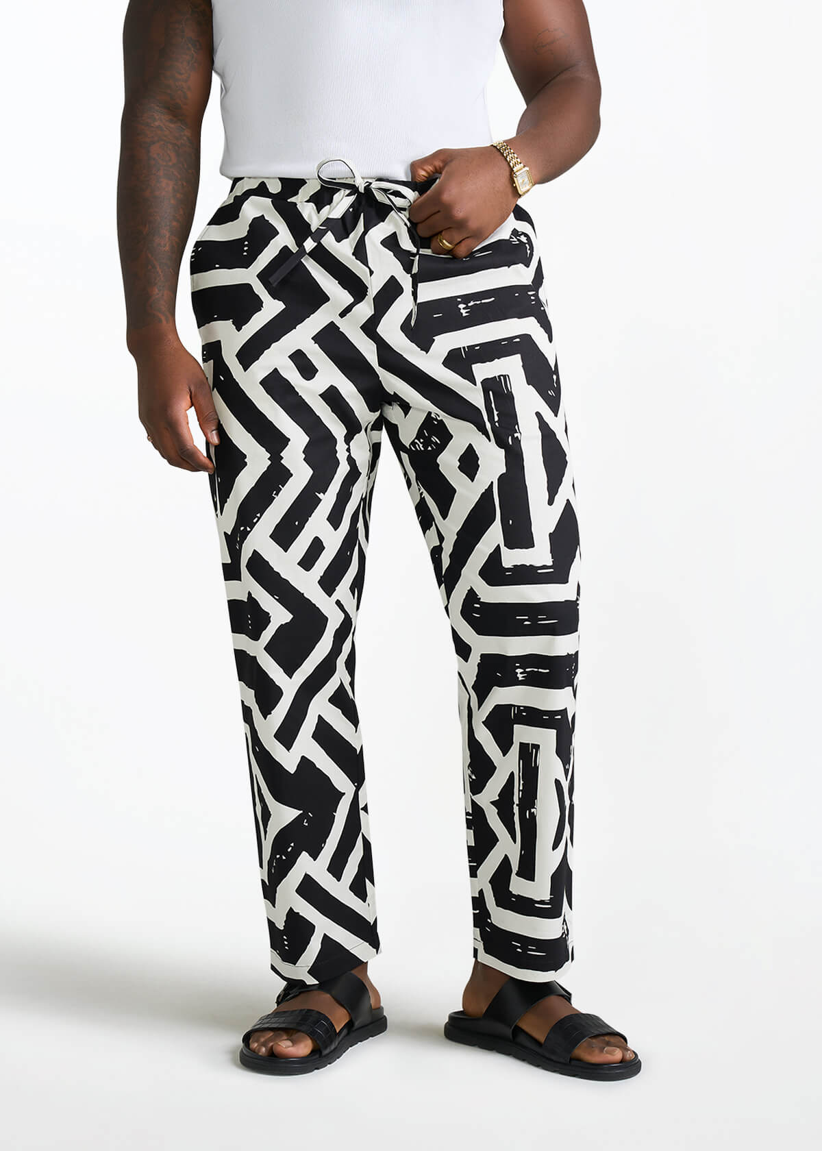 Kazi African Print Stretch Pants Clearance