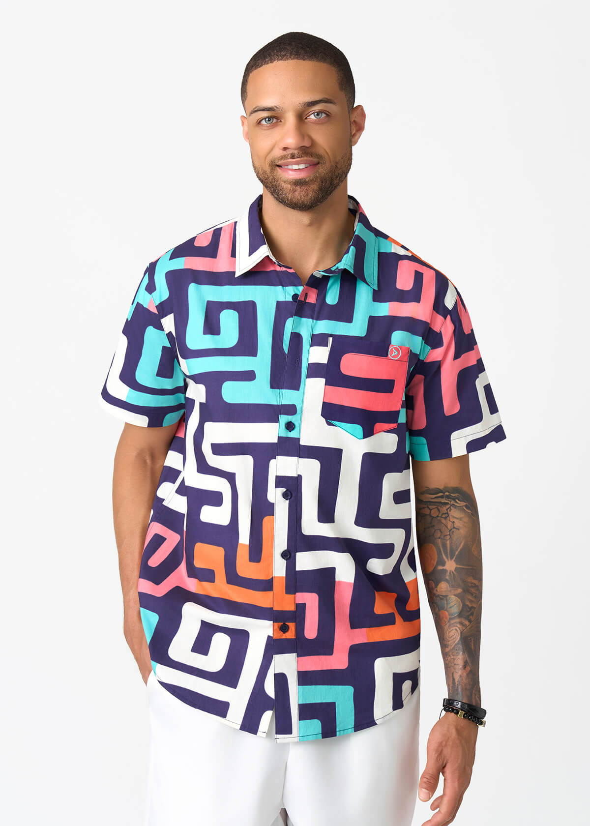 Keyon African Print Button up Shirt