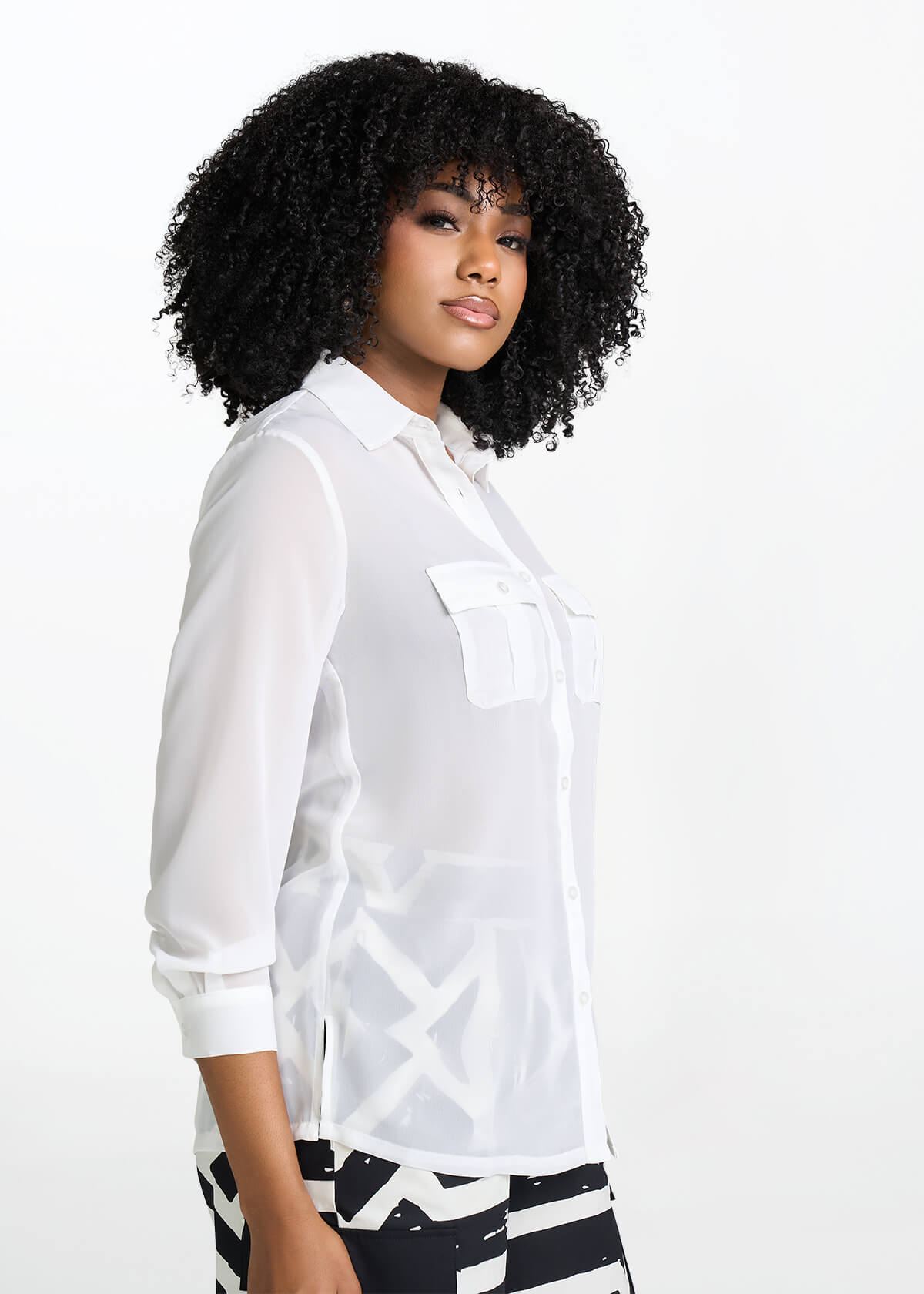 Nyala Women's Sheer Blouse - D'IYANU