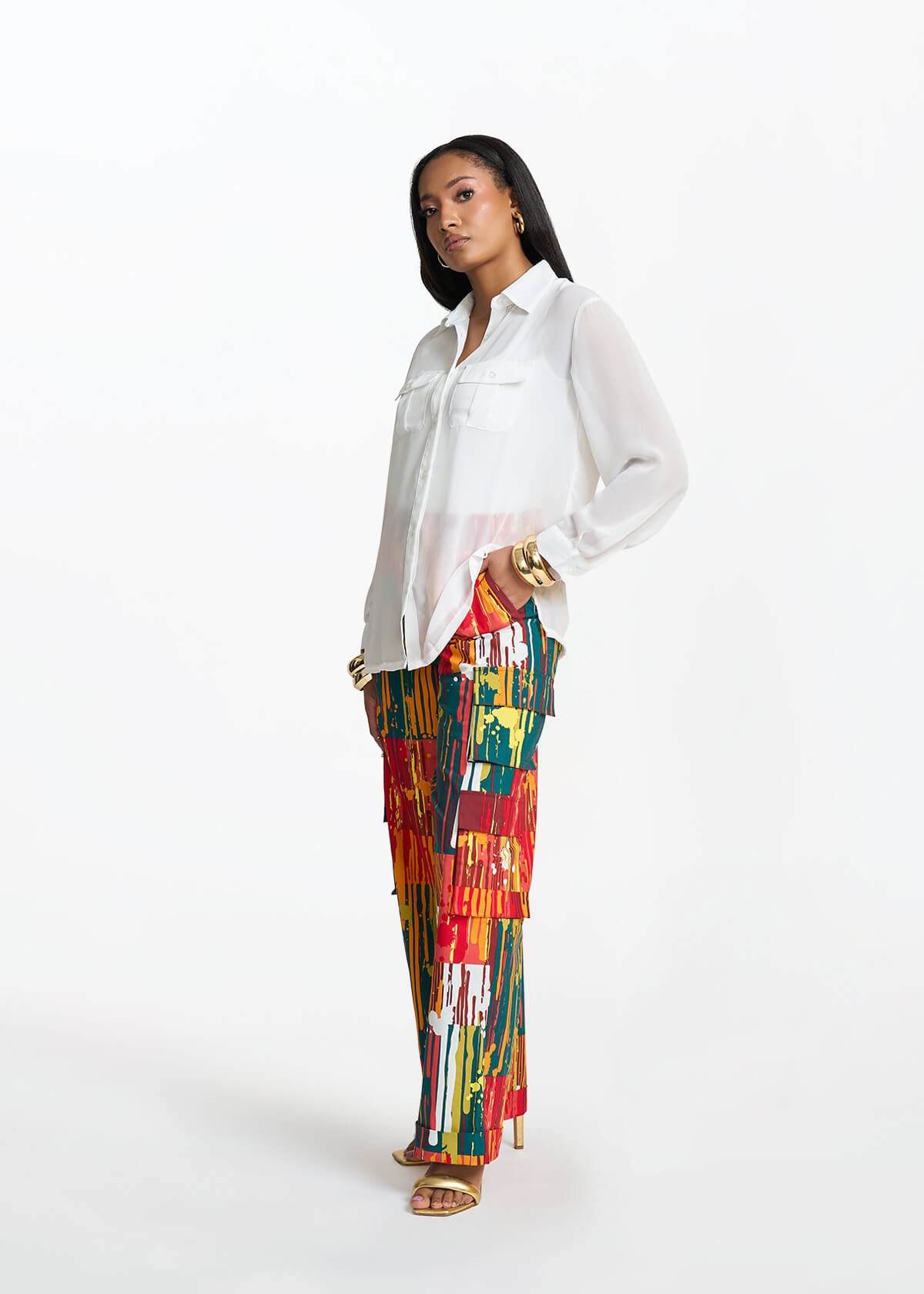 Nyala Women's Sheer Blouse - D'IYANU