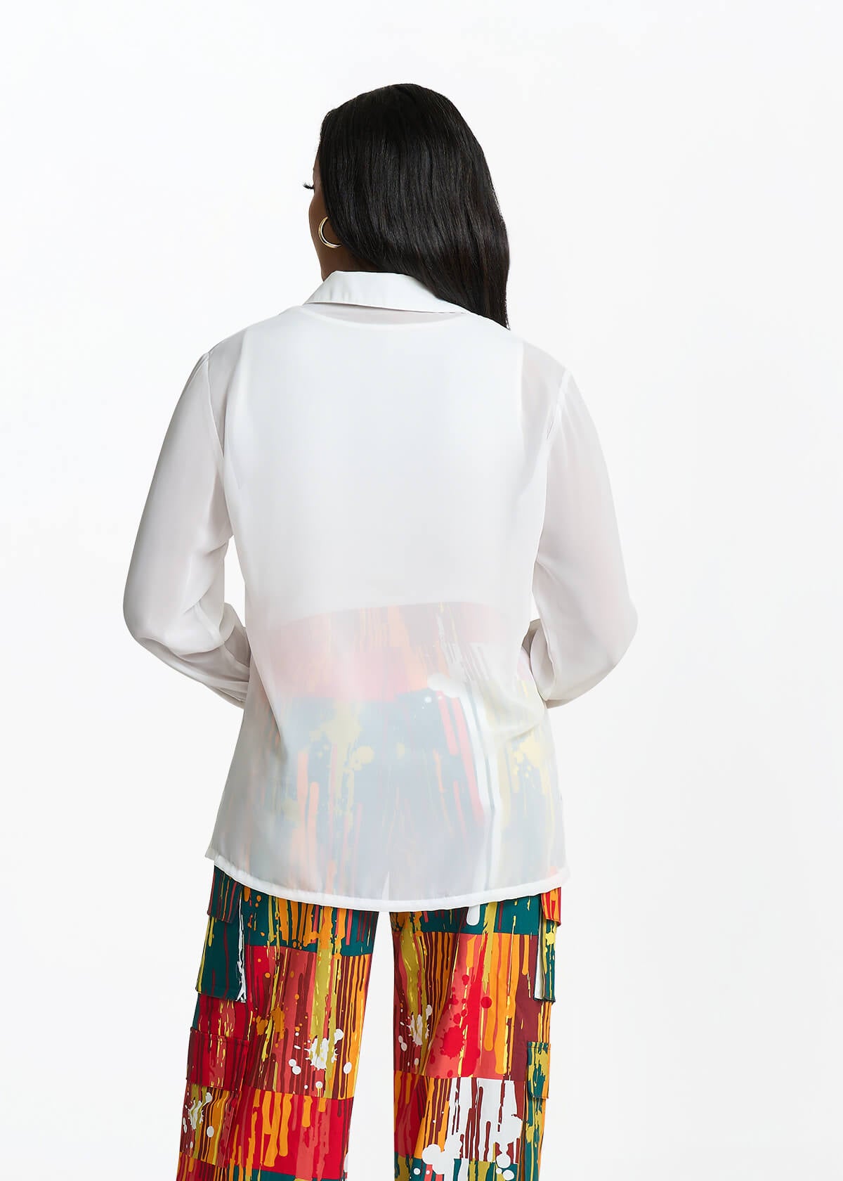 Nyala Women's Sheer Blouse - D'IYANU