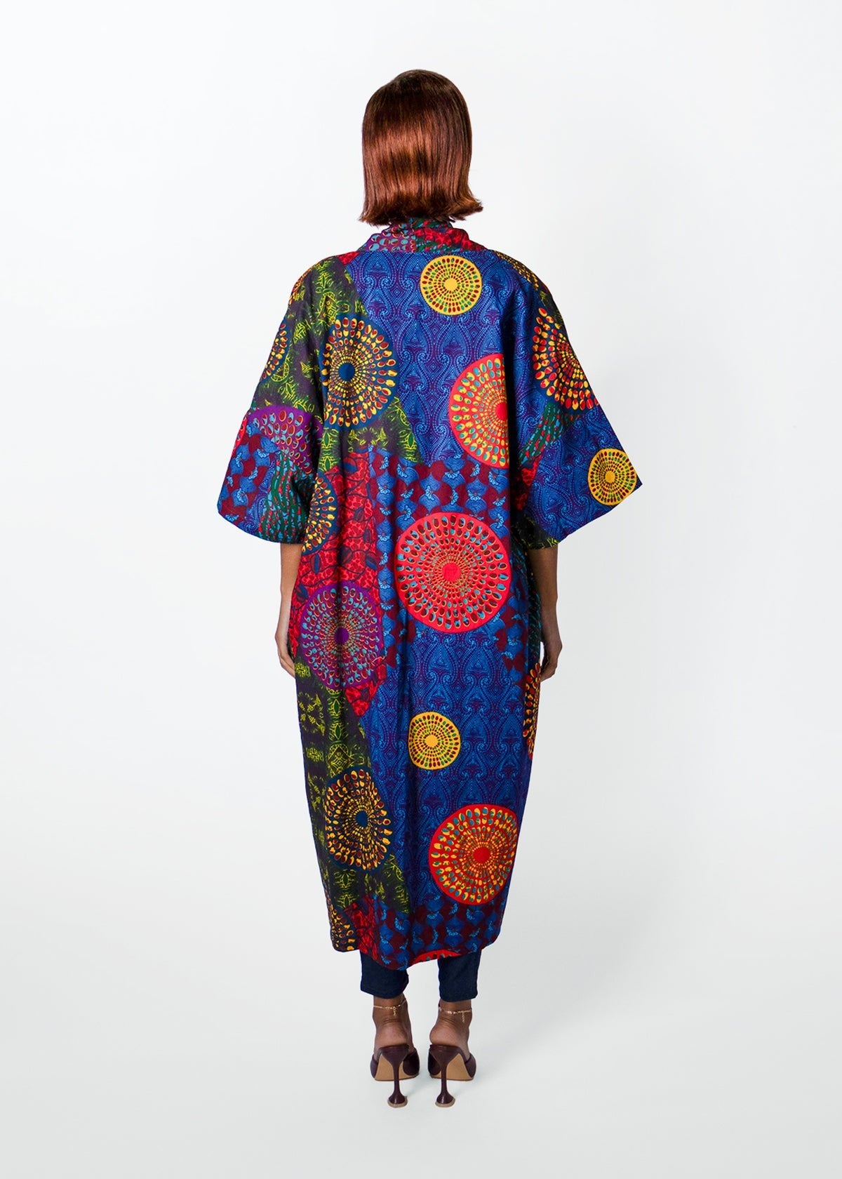 Kimono Africain Veste Kimono Femme Wax Ondina Womens African Print