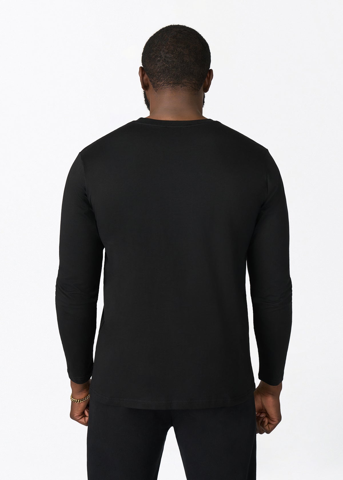 Ore Men's African Print Applique T-shirt (Black Cinnamon Geometric) - D'IYANU