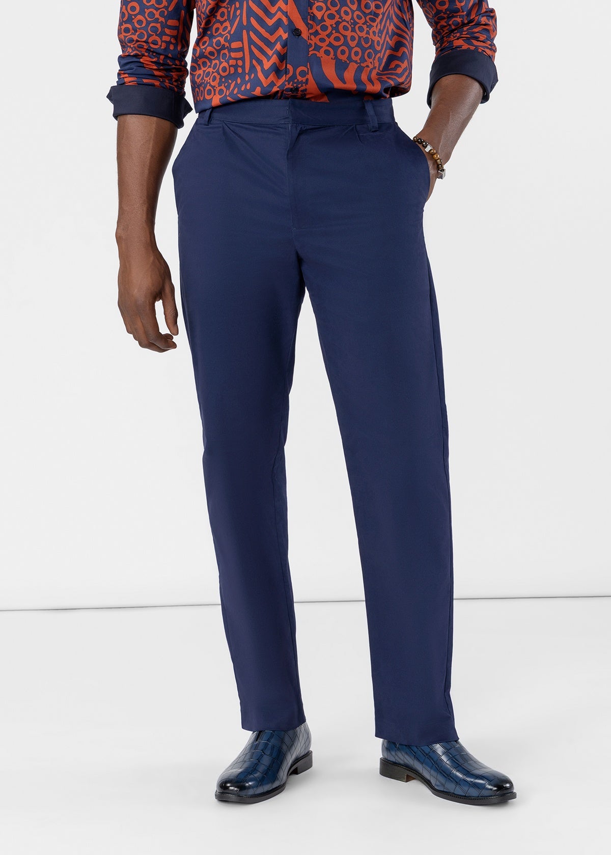 Tokunbo Men's Pants (Navy) - D'IYANU