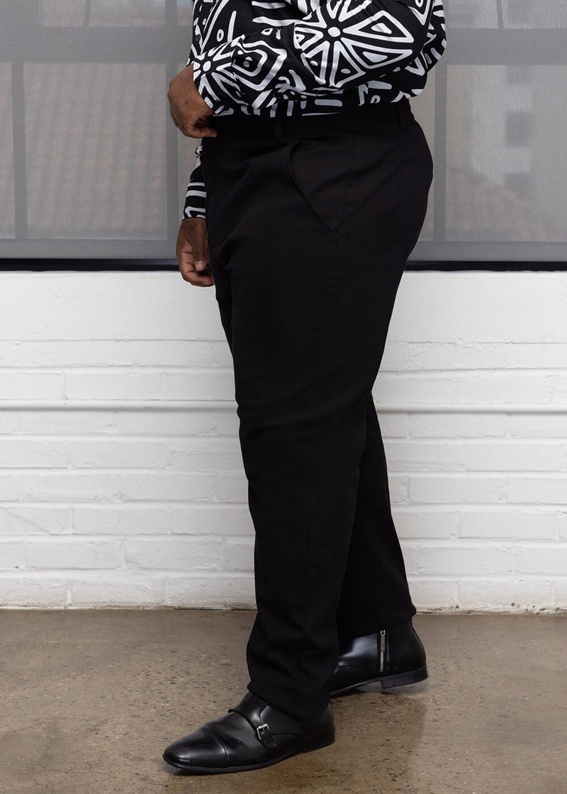 Tumaini Men's Slim Fit Pants (Black)