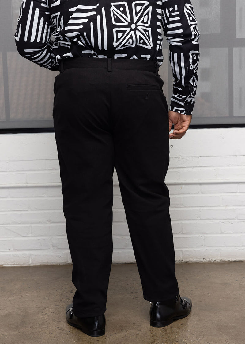 Tumaini Men's Slim Fit Pants (Black)