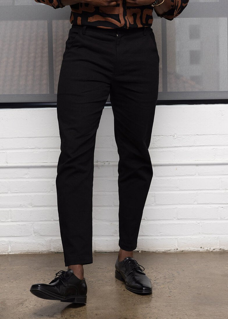 D'IYANU Tumaini Men's Black Pants