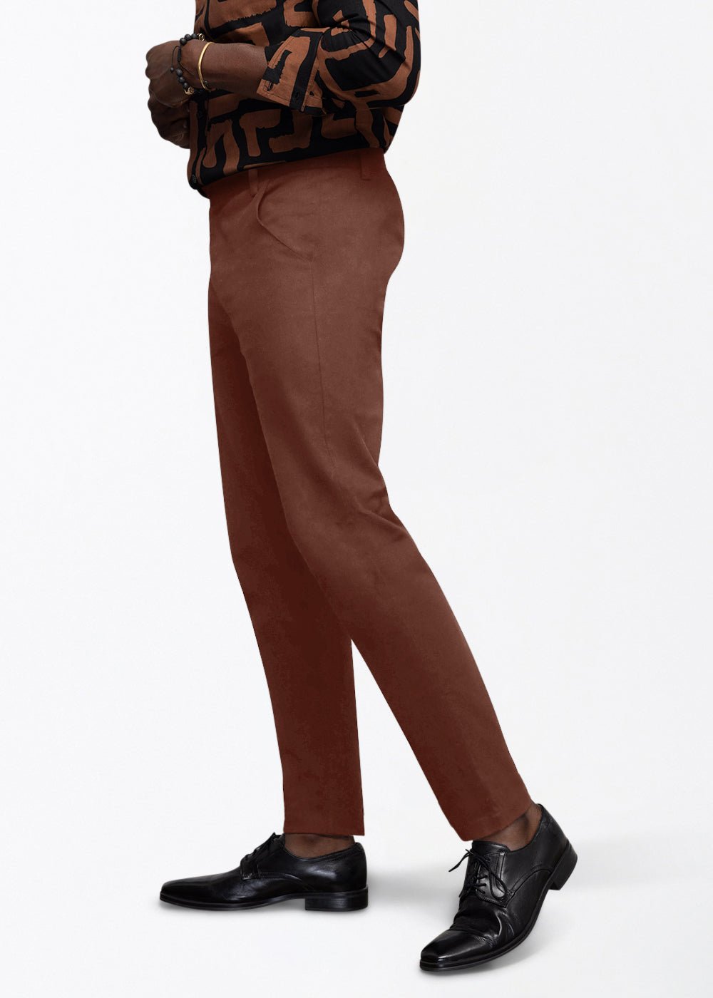 Tumaini Men's Pants (Brown) - D'IYANU
