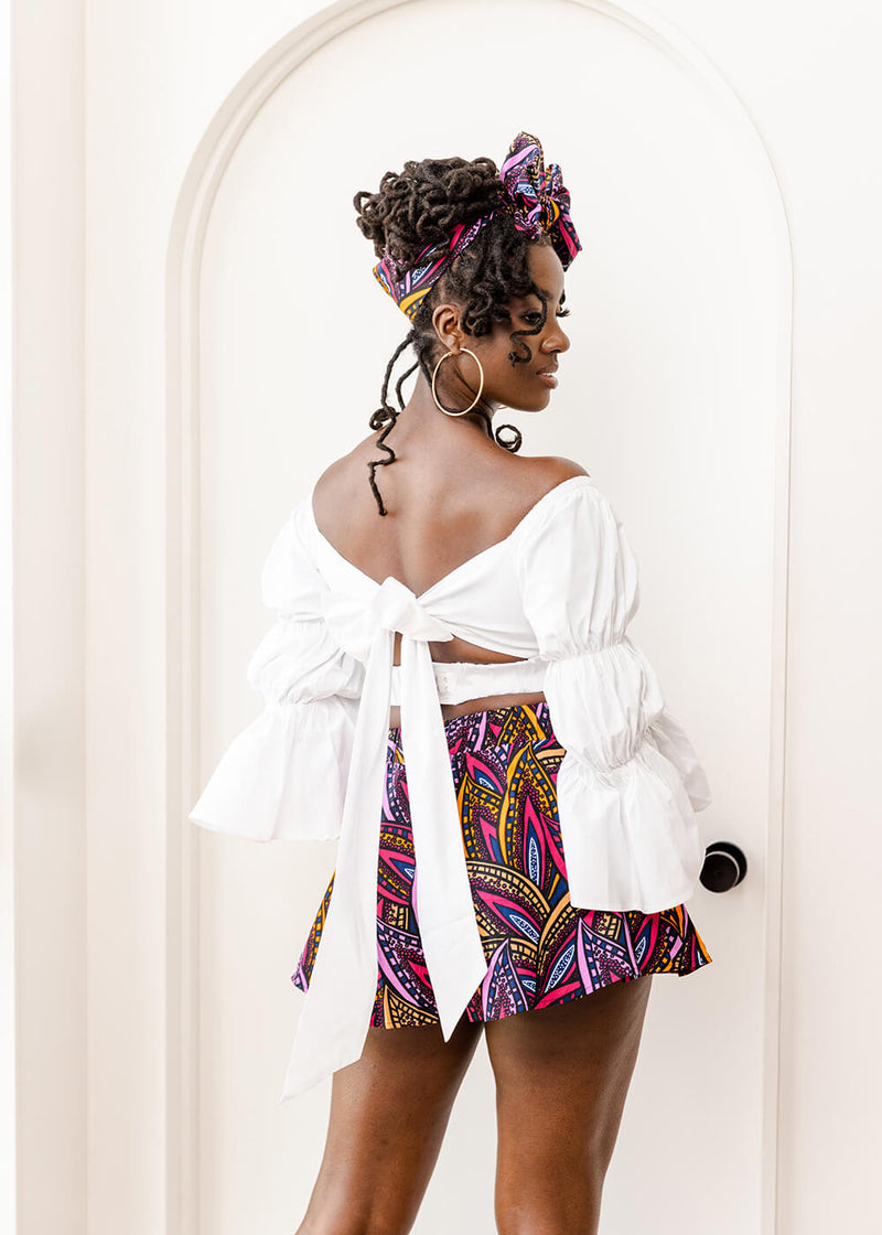 Ambar Women s Crop Top White D IYANU
