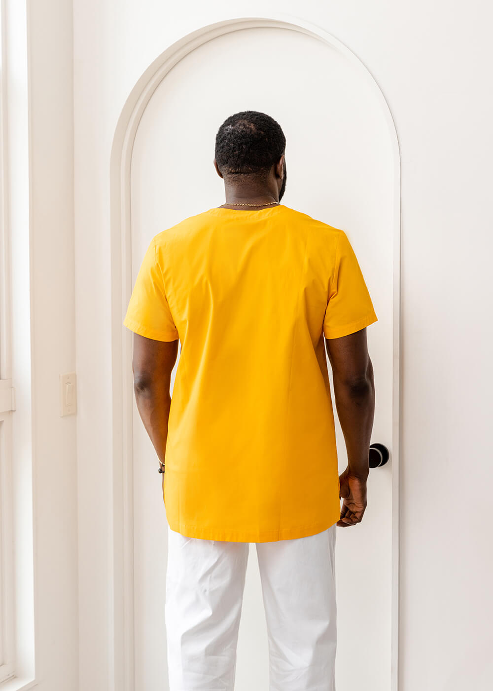 yellow tunic shirt