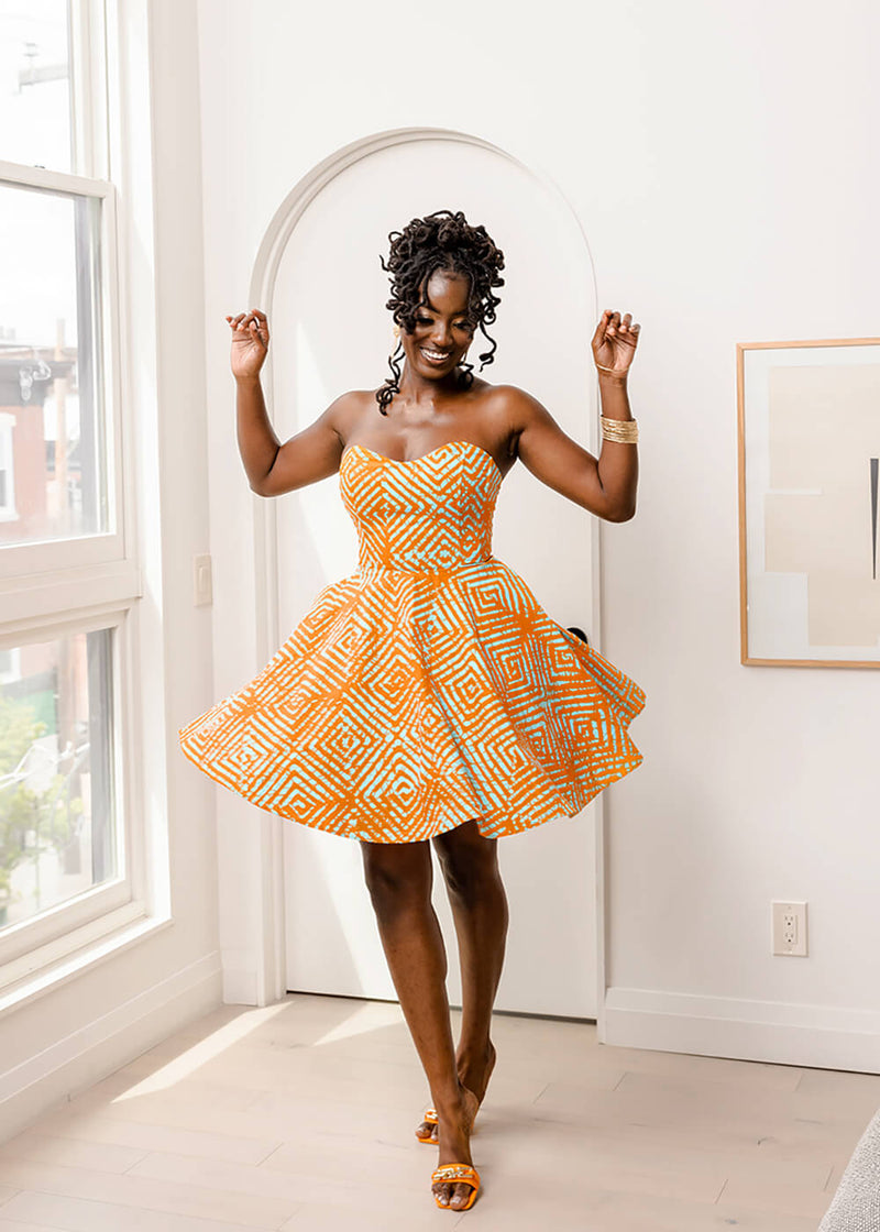 African Print Royalty Corset Dress – St Zandas