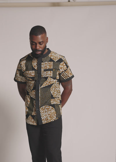 african dress shirt Dashiki for Men | Ankara Print Wear ROYAL HERITAGE INSPIRED Kayobe African Print Shirt for