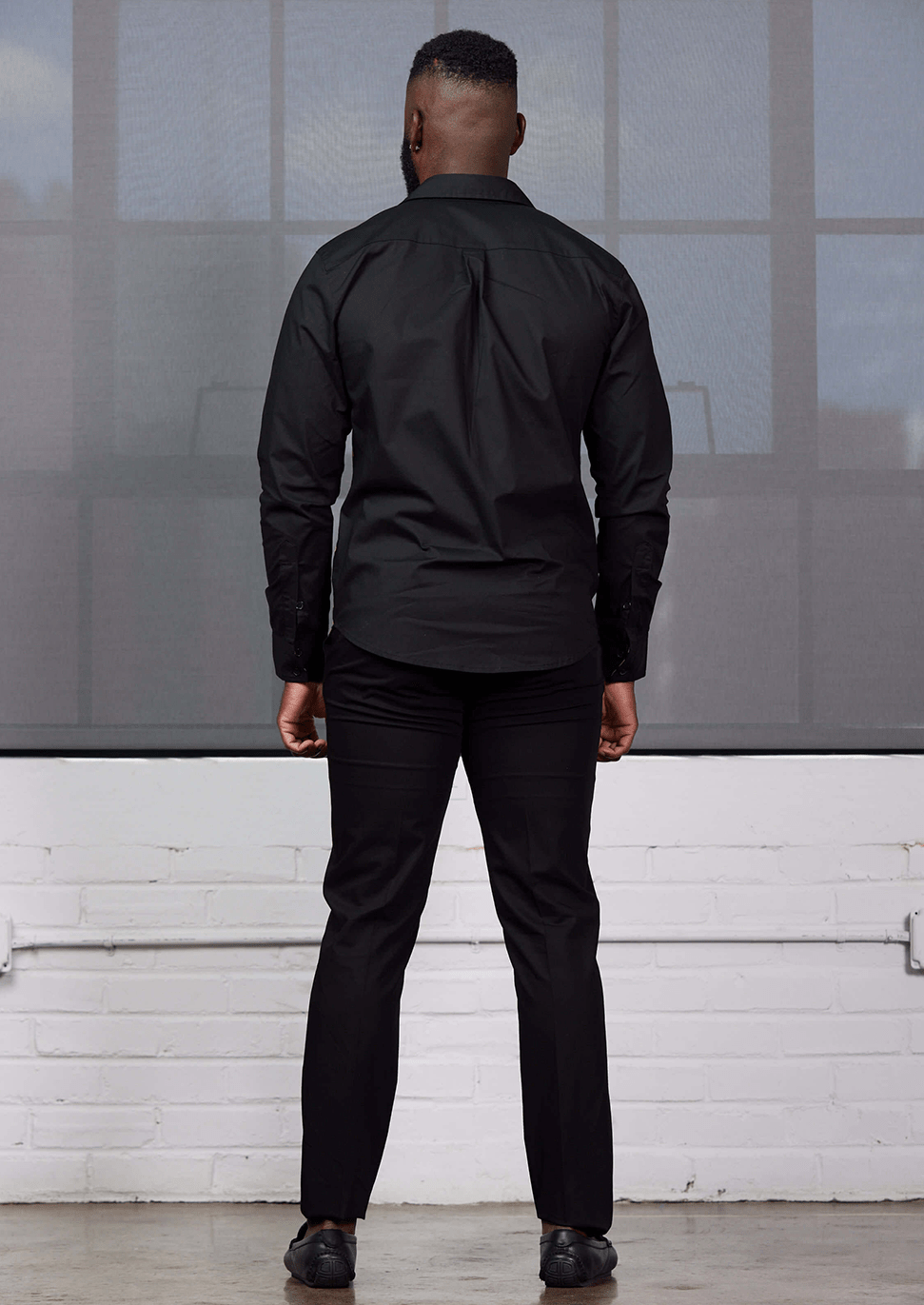 Black Button Up Dress Shirt Abiade Men's African Print Button-Up