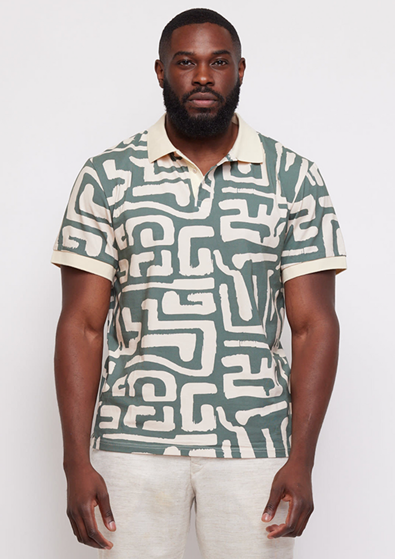 Printed polo hotsell