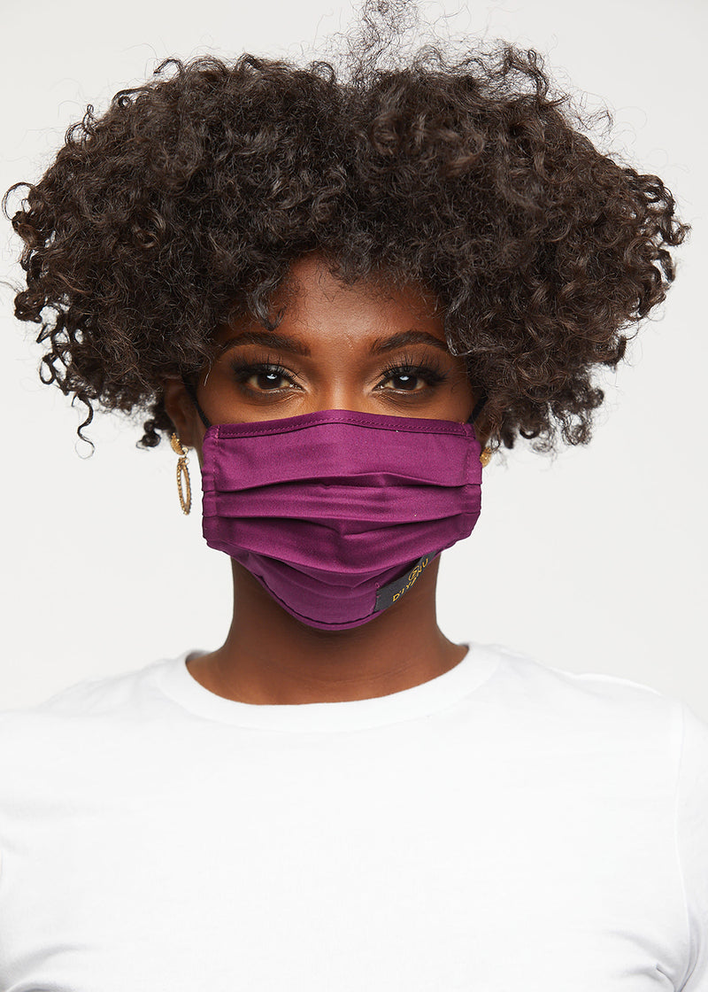 Uzo 2 Layer Reusable Face Mask (Plum)-Clearance