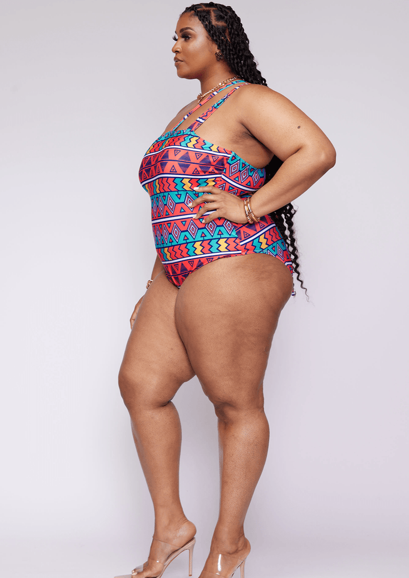 Tribal plus size deals swimwear
