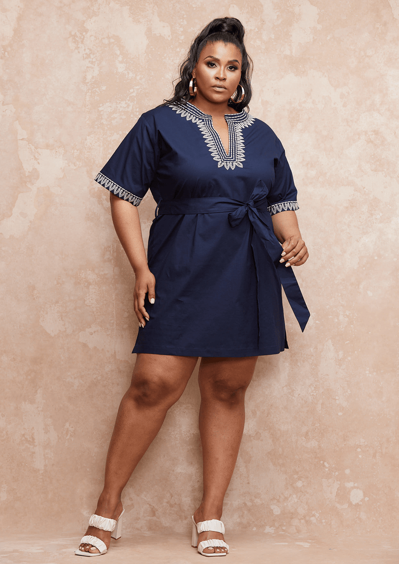 Women's embroidered online tunic dress