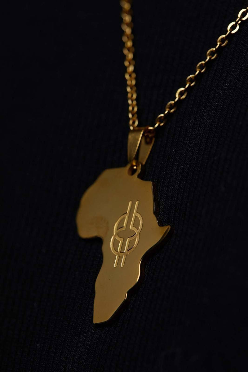 Hip hop Africa Map Necklace Flag Totem Symbol Animal - Temu