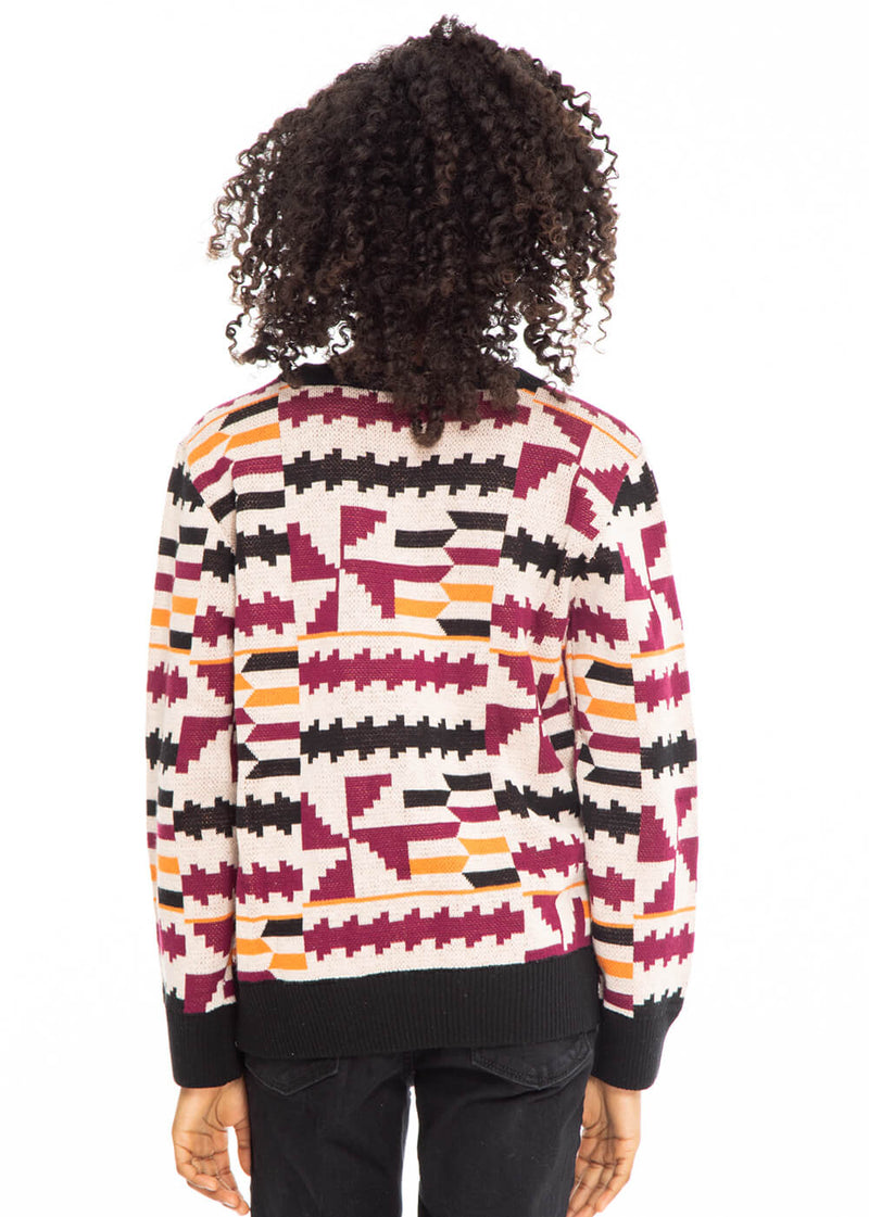 Oma Kid's African Print Sweater (Peach Kente) - Clearance
